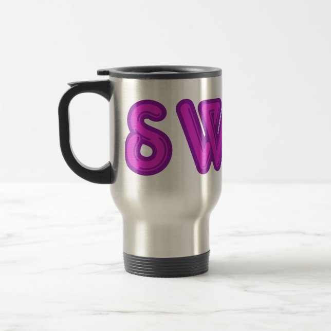 Mug De Voyage Bouteille SWAG - choisir style et couleur (Gauche)