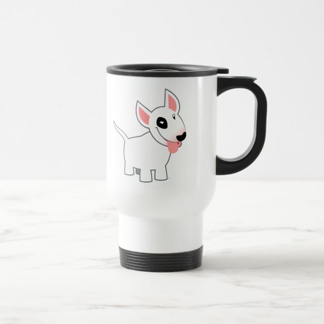 Mug De Voyage Bouton à carreaux Terrier Commutateur (Droite)