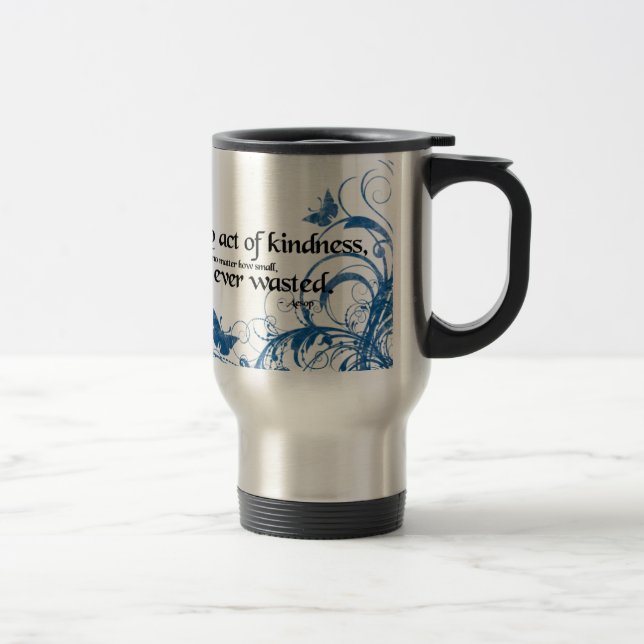 Mug De Voyage bouton de bonté (Droit)