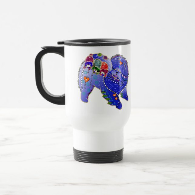 Mug De Voyage Bouton de voyage de la famille BINDI Chow (Gauche)