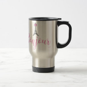 Mug De Voyage Bow Tour Bonjour-Eiffel unique
