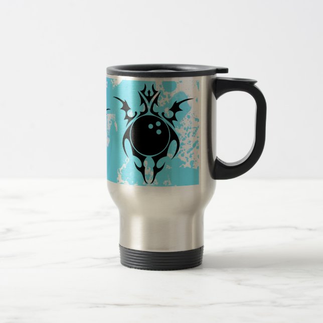 Mug De Voyage bowling. tribal. (Droit)