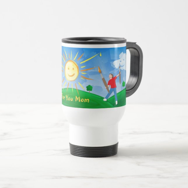 Mug De Voyage Boy Painting Skies (Devant droit)