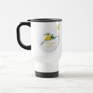 Mug De Voyage Branche de Noël décorée en bauble