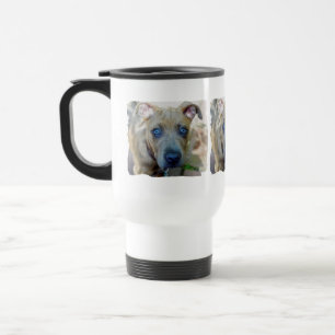 Mug De Voyage Brindle Pit Bull Puppy par Shirley Taylor