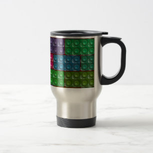 Mug De Voyage Briques du constructeur - Arc-en-ciel