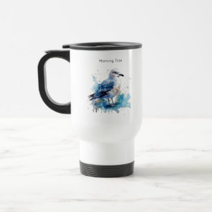 Mug De Voyage Brise Océanique : Goéland à l'aquarelle