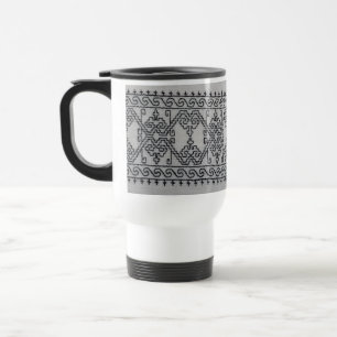 Mug de voyage broderie blackwork