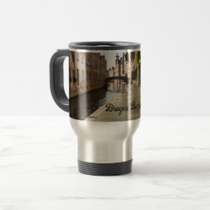 Mug De Voyage Bruges Belgique Croquis médiéval