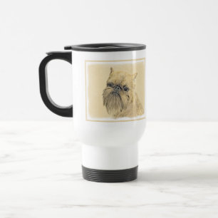 Mug De Voyage Bruxelles Griffon Peinture - Cute Original Chien A