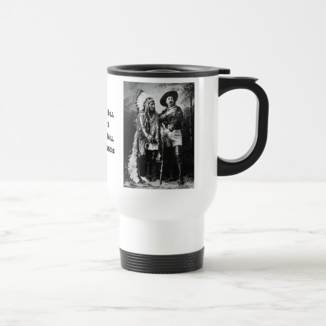 Mug De Voyage Buffalo Bill Cody et séance Taureau - voir les les (Droite)