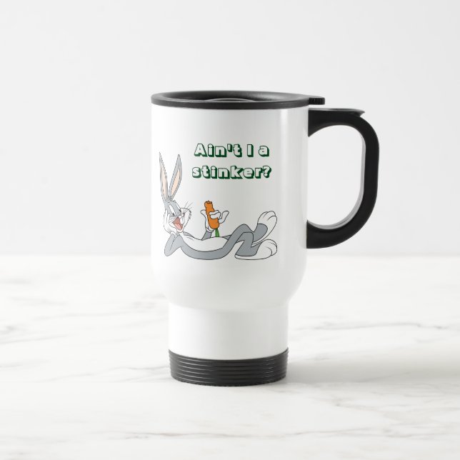 Mug De Voyage BUGS BUNNY™ Lying Down Eating Carrot (Droite)