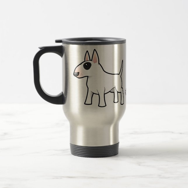 Mug De Voyage Bull-terrier de bande dessinée (Gauche)