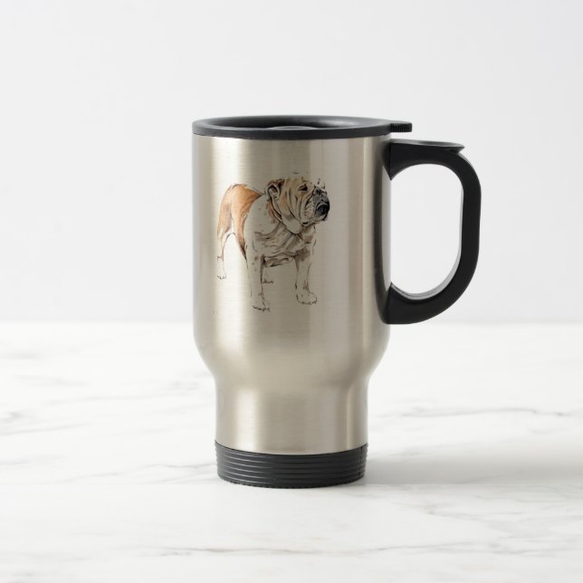 Mug De Voyage Bulldog (Droit)