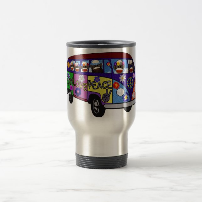 Mug De Voyage Bus de la Paix du Singe Chaussette  (Centre)