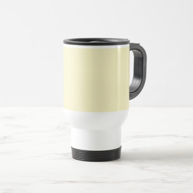 Mug De Voyage Butter Yellow Solid Color (Devant droit)