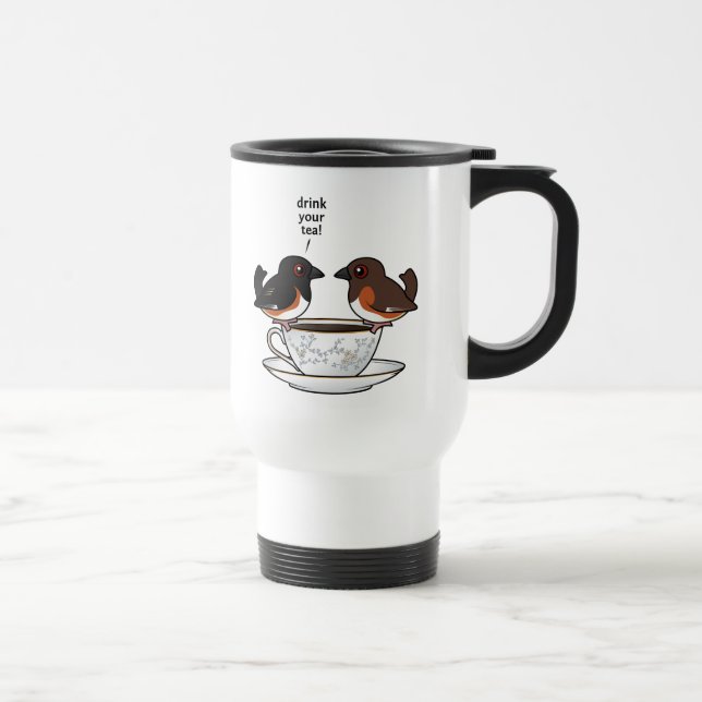 Mug De Voyage Buvez de votre thé ! (Droite)