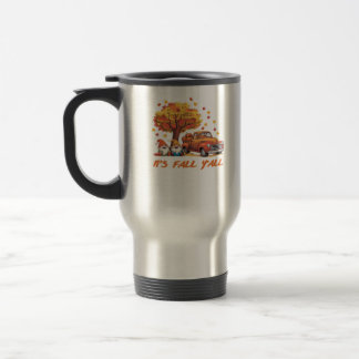 Mug De Voyage C’est automne Y’all Citrouille Gnome Autumn Tree C
