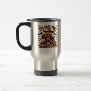 Mug De Voyage C’est l’automne Y’all Western Cowboy Citrouille Ha