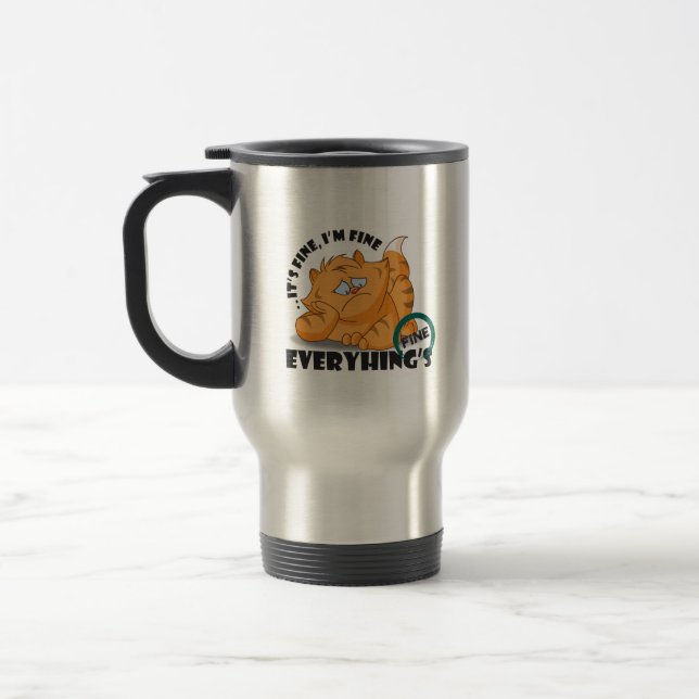 Mug De Voyage Ça va, je vais bien, tout va bien (Gauche)