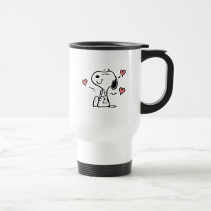 Mug De Voyage cacahuètes   Coeurs de snoopy