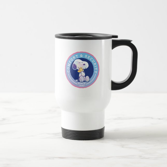 Mug De Voyage cacahuètes | Insigne de confort et de sécurité ble (Droite)