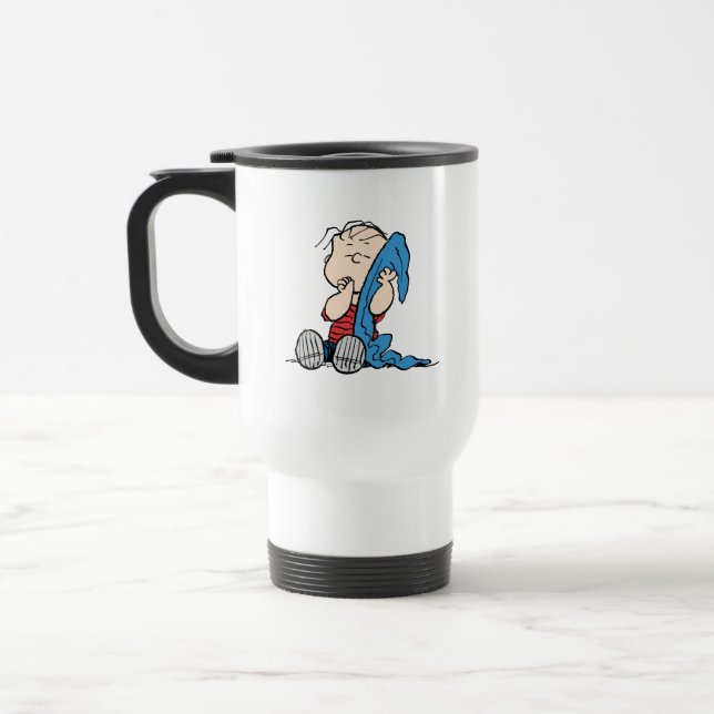 Mug De Voyage cacahuètes | Linus et sa couverture (Gauche)