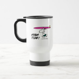 Mug De Voyage cacahuètes   Snoopy Courir sur le Surf