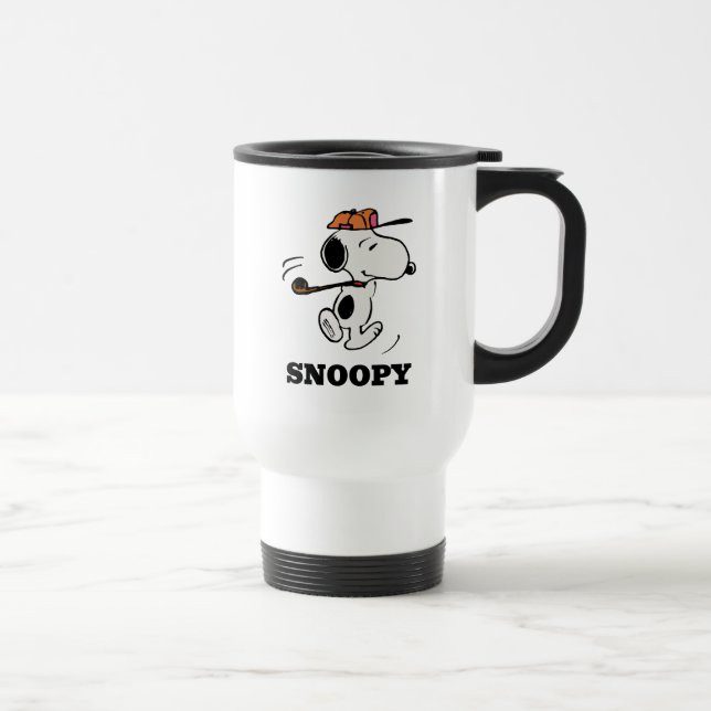 Mug De Voyage cacahuètes | Snoopy Golf Swing (Droite)