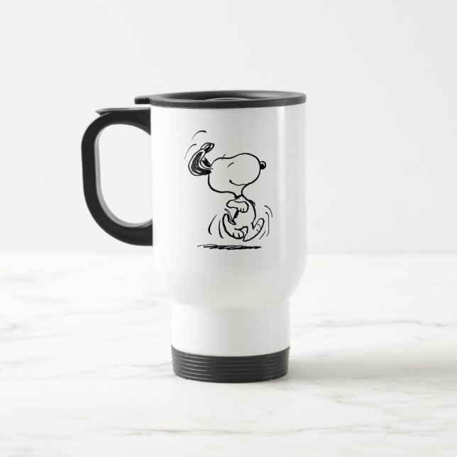 Mug De Voyage cacahuètes | Snoopy Happy Dance (Gauche)