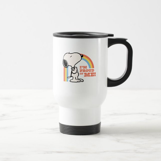 Mug De Voyage cacahuètes | Snoopy Je suis fier de moi (Droite)