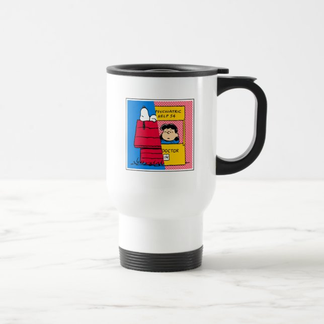 Mug De Voyage cacahuètes | Snoopy & Lucy Half & Half (Droite)