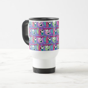 Mug De Voyage cacahuètes   Snoopy Purple Surf Motif