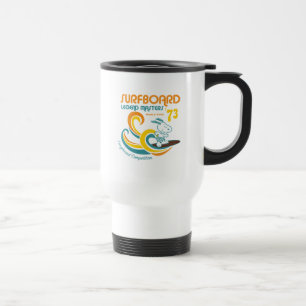 Mug De Voyage cacahuètes   Snoopy Surboard Longboard Competition