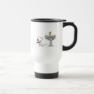 Mug De Voyage cacahuètes   Snoopy & Woodstock Froid Birdbath