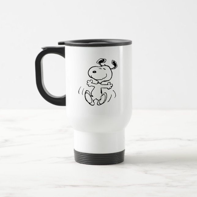 Mug De Voyage cacahuètes | Une Danse Heureuse Snoopy (Gauche)