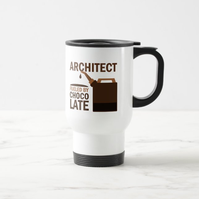Mug De Voyage Cadeau d'architecte (drôle) (Droite)
