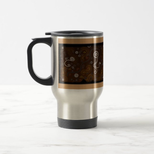 Mug De Voyage Cadeau d'art aborigène australien (Gauche)