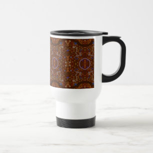 Mug De Voyage Cadeau d'art aborigène australien