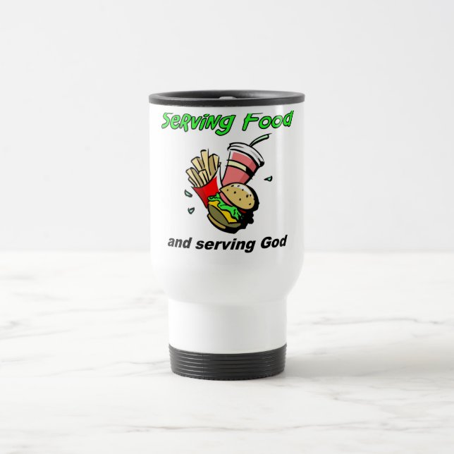 Mug De Voyage Cadeau de chrétien de Dieu de portion de (Centre)