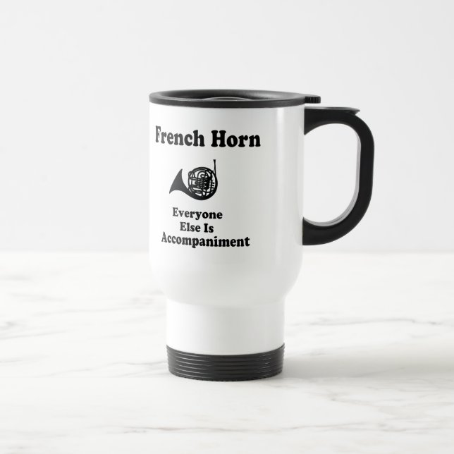 Mug De Voyage Cadeau de cor de harmonie (Droite)