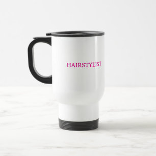 Mug De Voyage Cadeau de mariage rose pour coiffeuse coiffeur