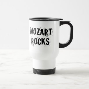 Mug De Voyage Cadeau drôle de musique de roches de Mozart
