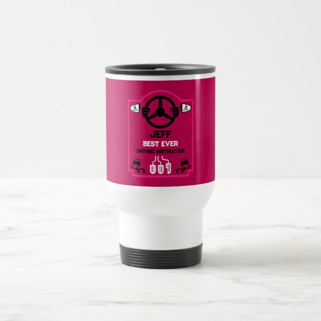 Mug De Voyage Cadeau drôle pour moniteur d'auto-école (Centre)
