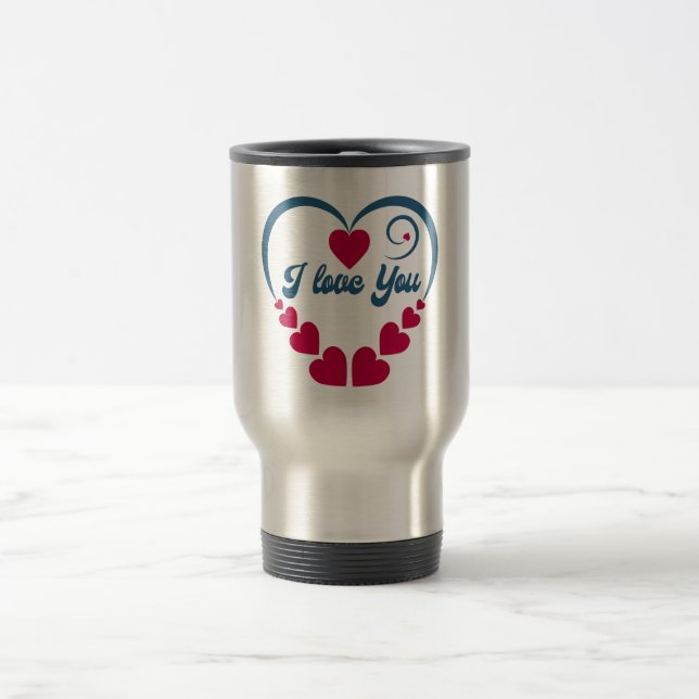 Mug De Voyage Cadeau Je t'aime (Centre)