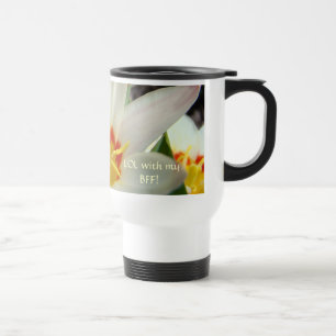Mug de voyage cadeau LOL BFF FLEURS DE TULIPE