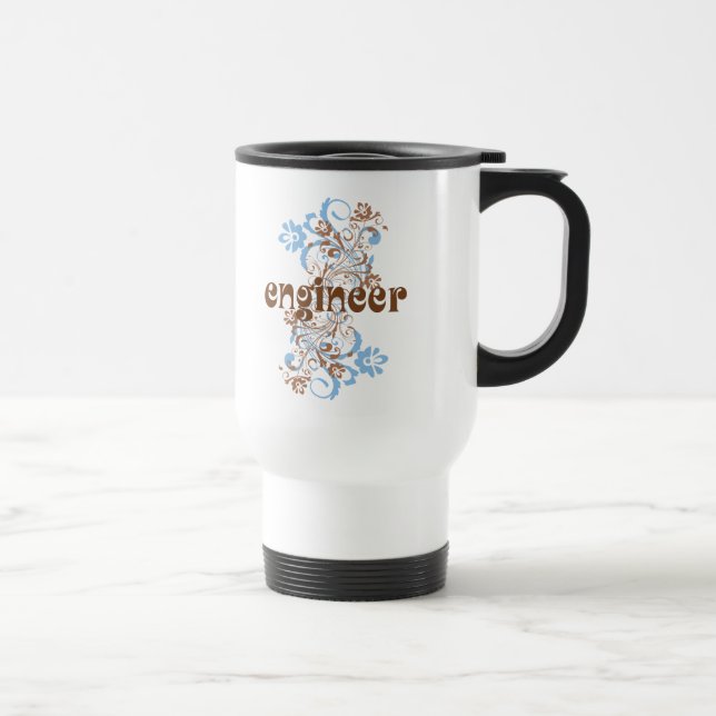 Mug De Voyage Cadeau mignon d'ingénieur (Droite)