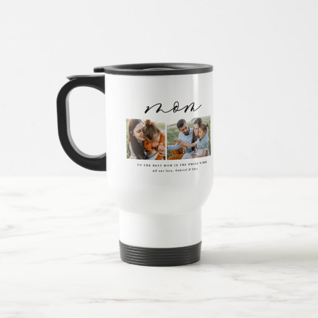 Mug De Voyage Cadeau minimal multi-photo (Gauche)