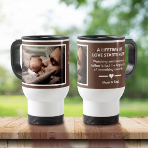 Mug De Voyage Cadeau personnalisé de première fête des pères de