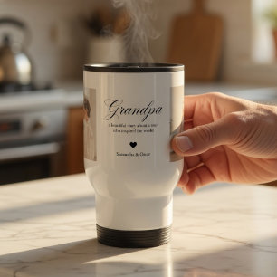 Mug De Voyage Cadeau personnalisé Grand-père avec photo sur mesu